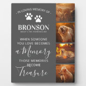 フォト コラージュ - ペット 追悼 記念品 フォトプラーク (正面)