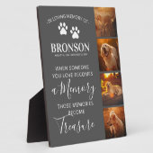 フォト コラージュ - ペット 追悼 記念品 フォトプラーク (側面)