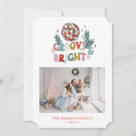 フォト コラージュ レトロ ホリデー カード