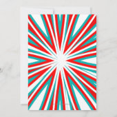 フォト サーカス カーニバル メインゲート 誕生日パーティー 招待状 (裏面)