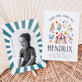 フォト サーカス バースデー インビテーション | カーニバル