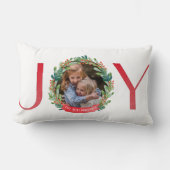 フォト,ジョイフォトオーバーレイグリーンリーホリーリース ランバークッション (正面)
