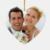 フォト&スプリットアンパサンド-初めてのクリスマスズMr&Mrs セラミックオーナメント (裏面)