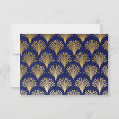 フォト セーブ・ザ・デート ウェディング パーティー 1920年代 アールデコ (裏面)