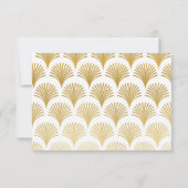 フォト セーブ・ザ・デート ウェディング パーティー 1920年代 アールデコ (裏面)