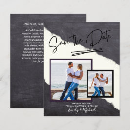 フォト　セーブ・ザ・デート - 現代の手書きスクリプト