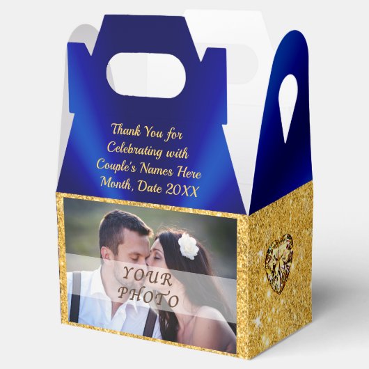 フォト、パーソナライズされた結婚式の引き出物ボックス フェイバーボックス (オープン)