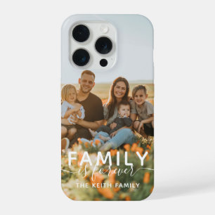 フォト ファミリーイズフォーエバー カリグラフィースクリプト iPhone 15 PROケース