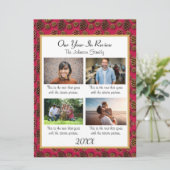 フォト ファミリー 1年を振り返って ホリデーシーズンをパーソナライズしよう シーズンカード (スタンド正面)