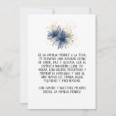 フォト　フェリス・ナビダー＆プロスペロ・アーニョ・ヌエボ 招待状 (裏面)