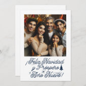 フォト　フェリス・ナビダー＆プロスペロ・アーニョ・ヌエボ 招待状 (正面/裏面)