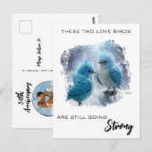 *~* フォト フワフワのラブバード AP54 アニバーサリー ポストカード (正面/裏面)