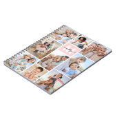 フォト ブラッシュ ピンク モノグラム ノートブック (左側)