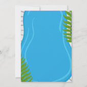 フォト プールパーティー サマー ボーイ バースデーパーティー 招待状 (裏面)