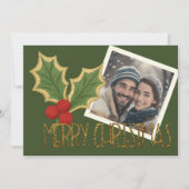 フォト ホリー ベリー 刺繍 クリスマス (正面)