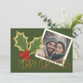 フォト ホリー ベリー 刺繍 クリスマス (スタンド正面)