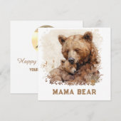 *~* フォト ママベア Ap72 子グマ 母の日 カード (正面/裏面)