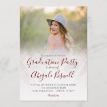 フォト モダン ジオメトリック ローズ 卒業発表