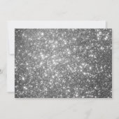 フォト ラスティック グレー グリッター ウッドグレイン タイポグラフィ セーブザデート (裏面)