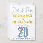 フォト ラナンカス タイポグラフィ モダン ウェディング 招待状 (正面)