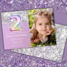 フォト レインボー スパークル 2歳の誕生日
