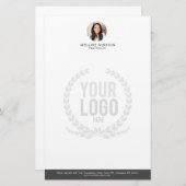 フォト |ロゴプロフェッショナルOffice パーソナライズされた 便箋 (正面/裏面)