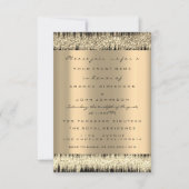 フォト ローズ 婚約 結婚 偽金 セピア 招待状 (正面)