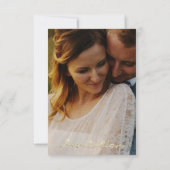 フォト ローズ 婚約 結婚 偽金 セピア 招待状 (裏面)