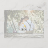 フォト ワイルフラワー ウェディング 詳細 エンクロージャーカード (裏面)