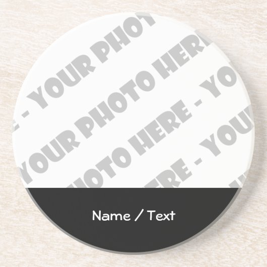 フォト&文字飲料用コースター-独自の作成 コースター (正面)