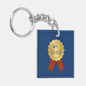 フォト 父の日 Number One Dad キーホルダー (正面左)