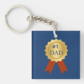フォト 父の日 Number One Dad キーホルダー (正面)
