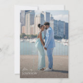 フォト | 私が行う前に何か青いブライダルシャワー 招待状 (裏面)