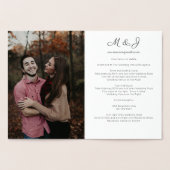 フォト&金ゴールドまたはシルバーフォイル結婚ズ 箔カード (内部)