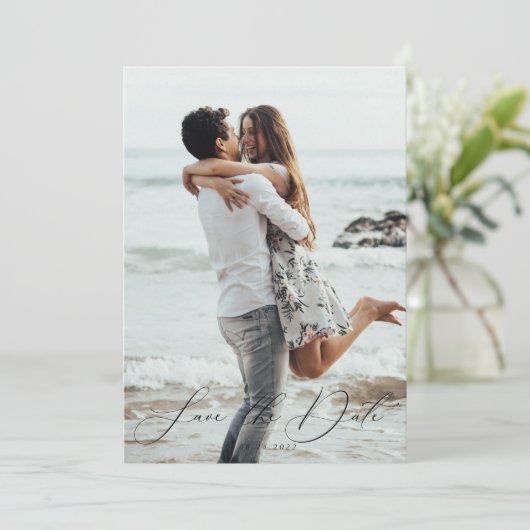 フォト Save the Date 招待状 (スタンド正面)