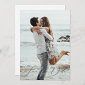 フォト Save the Date 招待状 (正面/裏面)