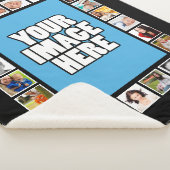 フォトDIYコラージュパーソナライズされた シェルパブランケット (3/4)