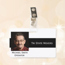 フォトIDクリップダブルサイドパーソナライズ文字バッジ