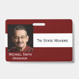 フォトIDクリップダブルサイドパーソナライズ文字バッジ バッジ