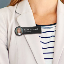 フォトIDシンプルお洒落のBasic Black Business Title