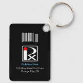 フォトIDメタルキーチェーンブラック4 キーホルダー (裏面)