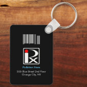 フォトIDメタルキーチェーンブラック4 キーホルダー (裏面)