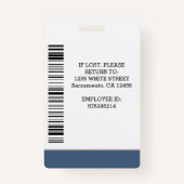 フォトID社員病院医療プロフェッショナル バッジ (裏面)