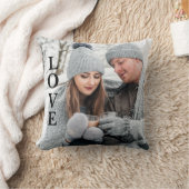 フォトLOVEタイポグラフィKeepsake クッション (ブランケット)