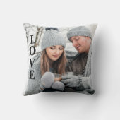 フォトLOVEタイポグラフィKeepsake クッション (裏面)