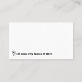 フォトqrコードとソーシャルメディアのアイコン 名刺 (裏面)