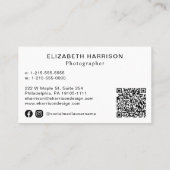 フォトQRコードプロフェッショナル 名刺 (裏面)