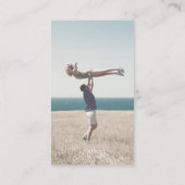 フォトqrコードSNS結婚カード 名刺 (裏面)