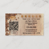 フォトQRコードWiFiコーヒーショップロイヤリティカード ロイヤリティカード (正面)