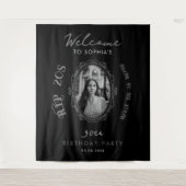 フォトRIP 20s 30th誕生日パーティー歓迎の背景 タペストリー (正面)